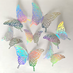 3D Hollow Butterfly Wall Paste Wedding Party Background Home Decor
