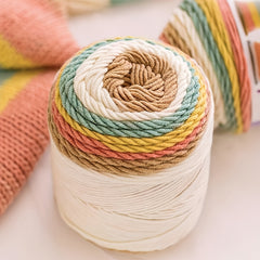 5 Strands Cotton DIY Braided Yarn Ball for Sweater Hat Scarf