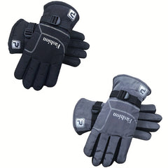 Men's Winter Thick Warm Non-slip Gloves Plus Velvet Large Size