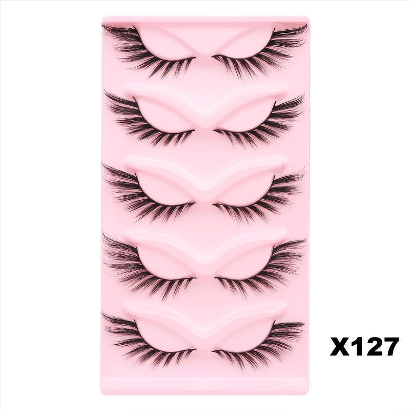 Cat Eye False Eyelashes Fox Eye Series Natural Thick Fluffy Lashes
