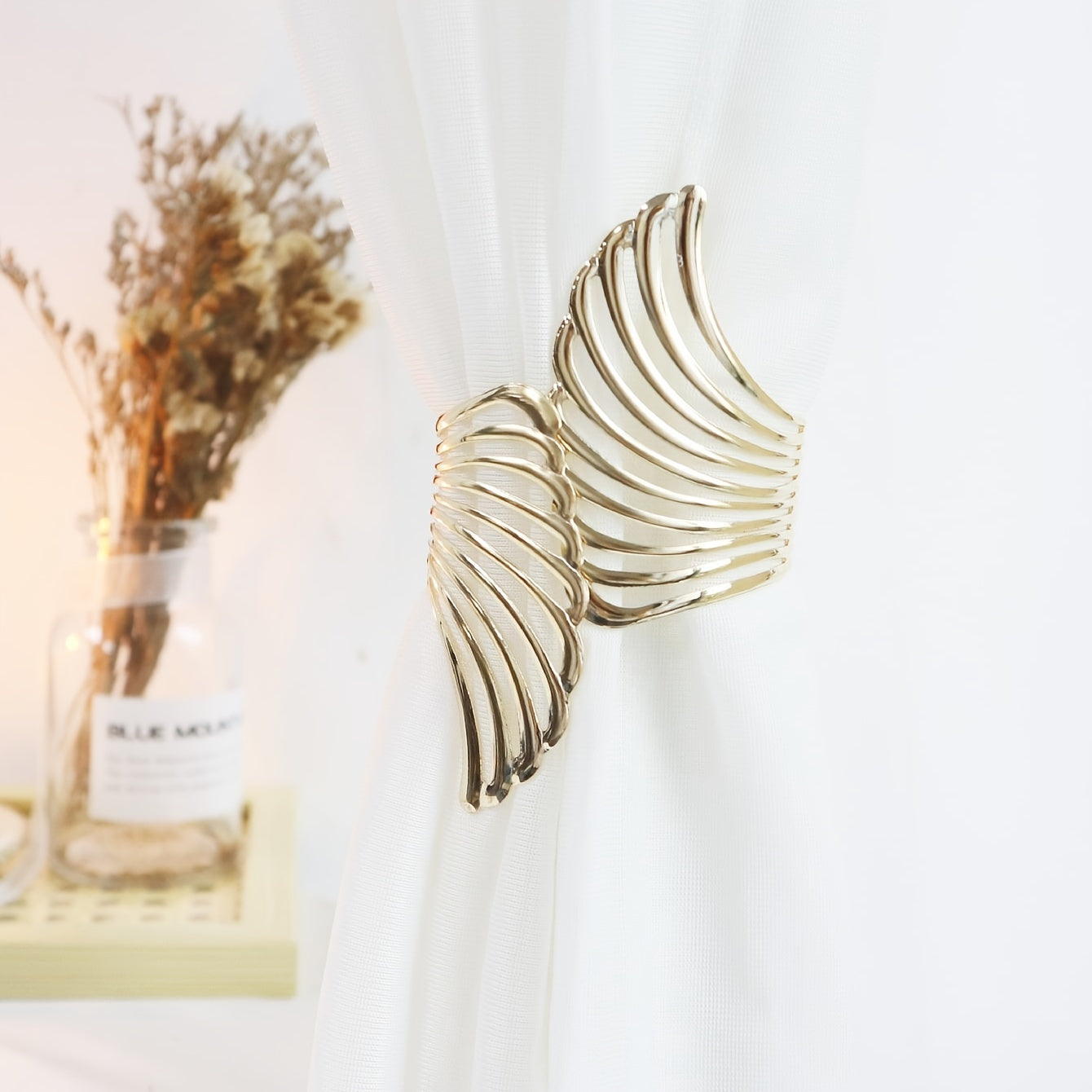 1pc Wing Curtain Buckle Metal Clip Home Decoration Accessory