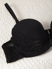 3pcs Lace Push Up Bras Comfy & Breathable Women's Lingerie