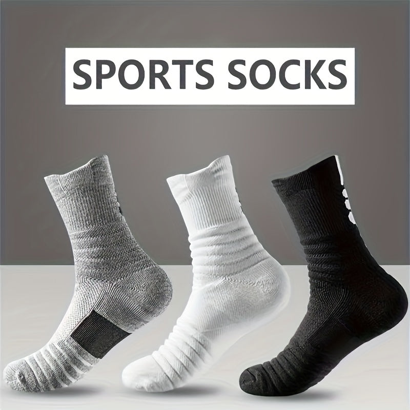 3 Pairs Men's Compression Stockings for Outdoor Activities