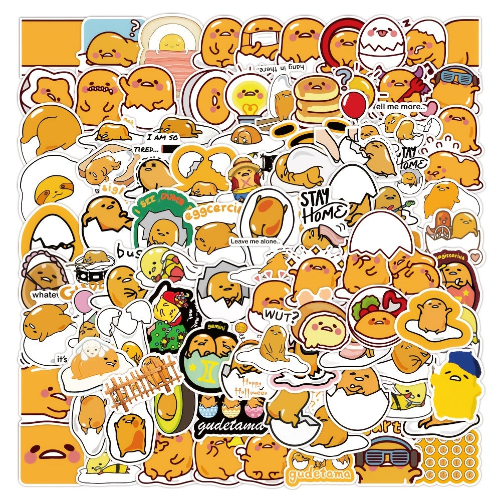 120 PCS Lazy Cartoon Stickers PVC Waterproof Stickers