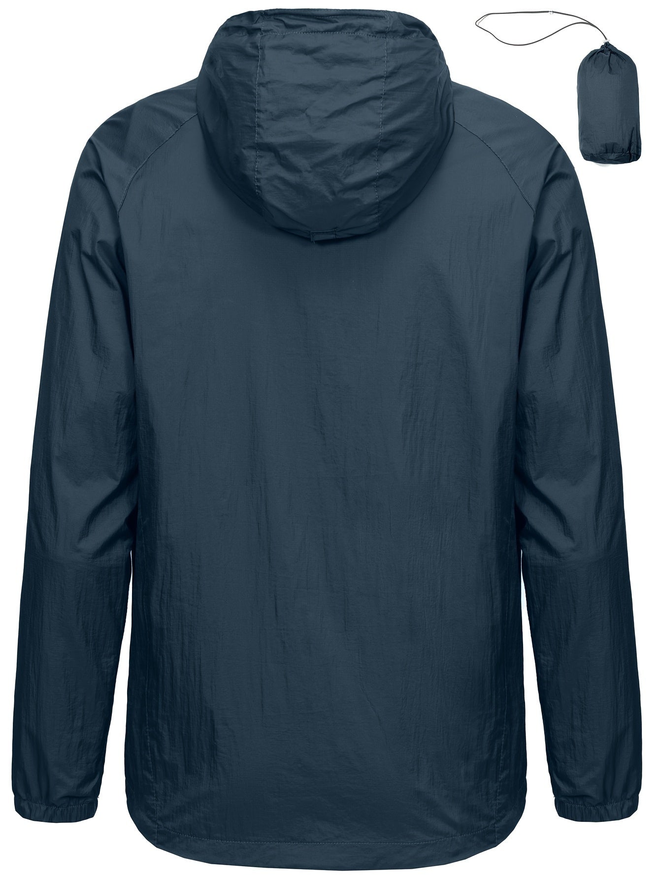Men's Casual Waterproof Hooded Windbreaker Jacket