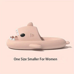 Cartoon Shark Cloud Slides Unisex Lightweight Non Slip Slippers