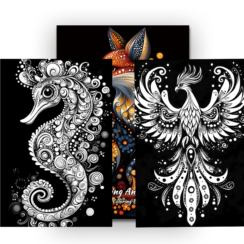 Relax Animal Coloring Book for Adults - Perfect Gift for Friends