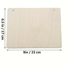 3pcs Blank Wooden Signs With Crafts Hanging Boards 23.9x6.5 Inches