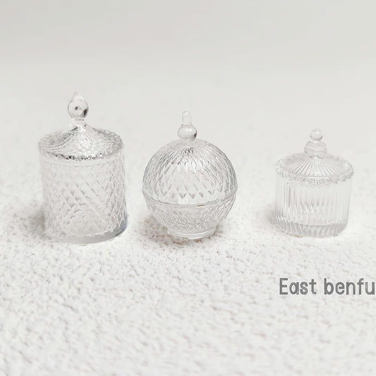 Mini Candy Jars Decorative Dollhouse Set