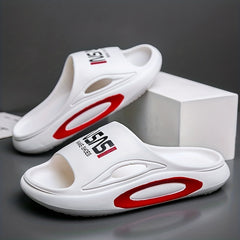 Men's Non Slip Platform Slides Comfortable Cloud Slides