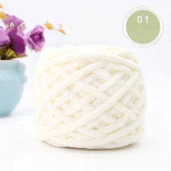 Soft Chenille Yarn For Crochet DIY Knitting Supplies Size 5 Bulky