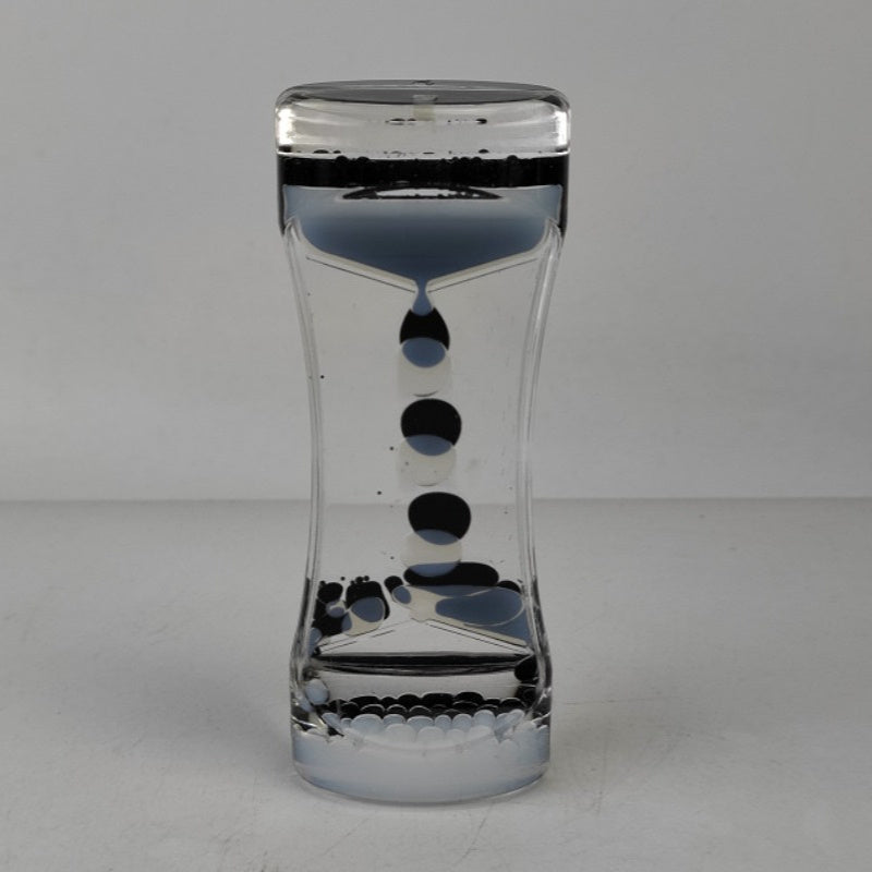 Liquid Hourglass for Adults Water Timer Fidget Relaxing Desk Decor Sensory Play