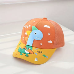 Kids Dinosaur Baseball Cap Mesh Sun Screen Sport Hat Outdoor Hiking Beach