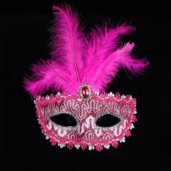 Girls Feather Mask Masquerade Cosplay Dress Up For Party