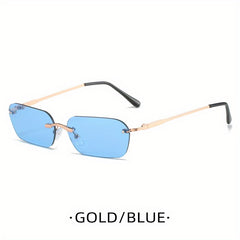 Men's Rimless Polarized Sunglasses UV Protection