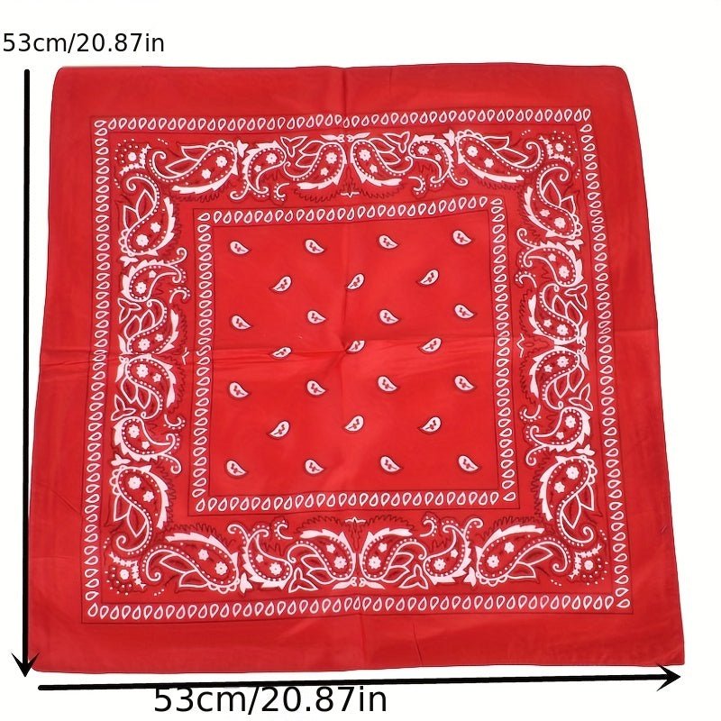 Hip Hop Bandana Paisley Print Multifunctional Scarf for Women & Men