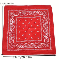 Hip Hop Bandana Paisley Print Multifunctional Scarf for Women & Men