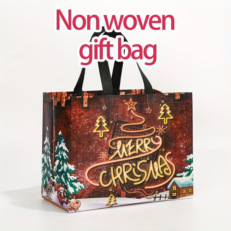 1pc Christmas Non-woven Candy Gift Bags for Parties