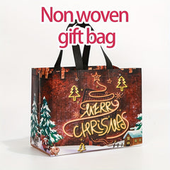 1pc Christmas Non-woven Candy Gift Bags for Parties