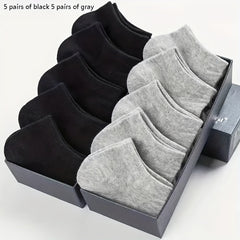 10 Pairs Solid Sports Ankle Socks Women's Stockings