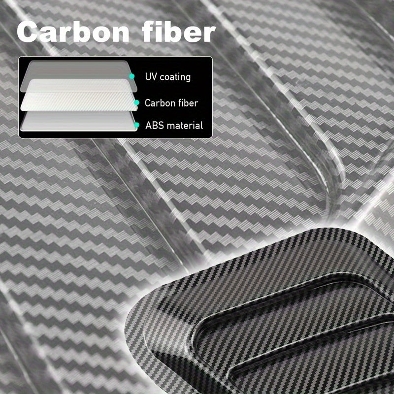Carbon Fiber Car Air Flow Intake Vent Cover Sticker Decal