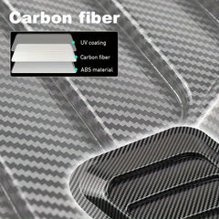 Carbon Fiber Car Air Flow Intake Vent Cover Sticker Decal