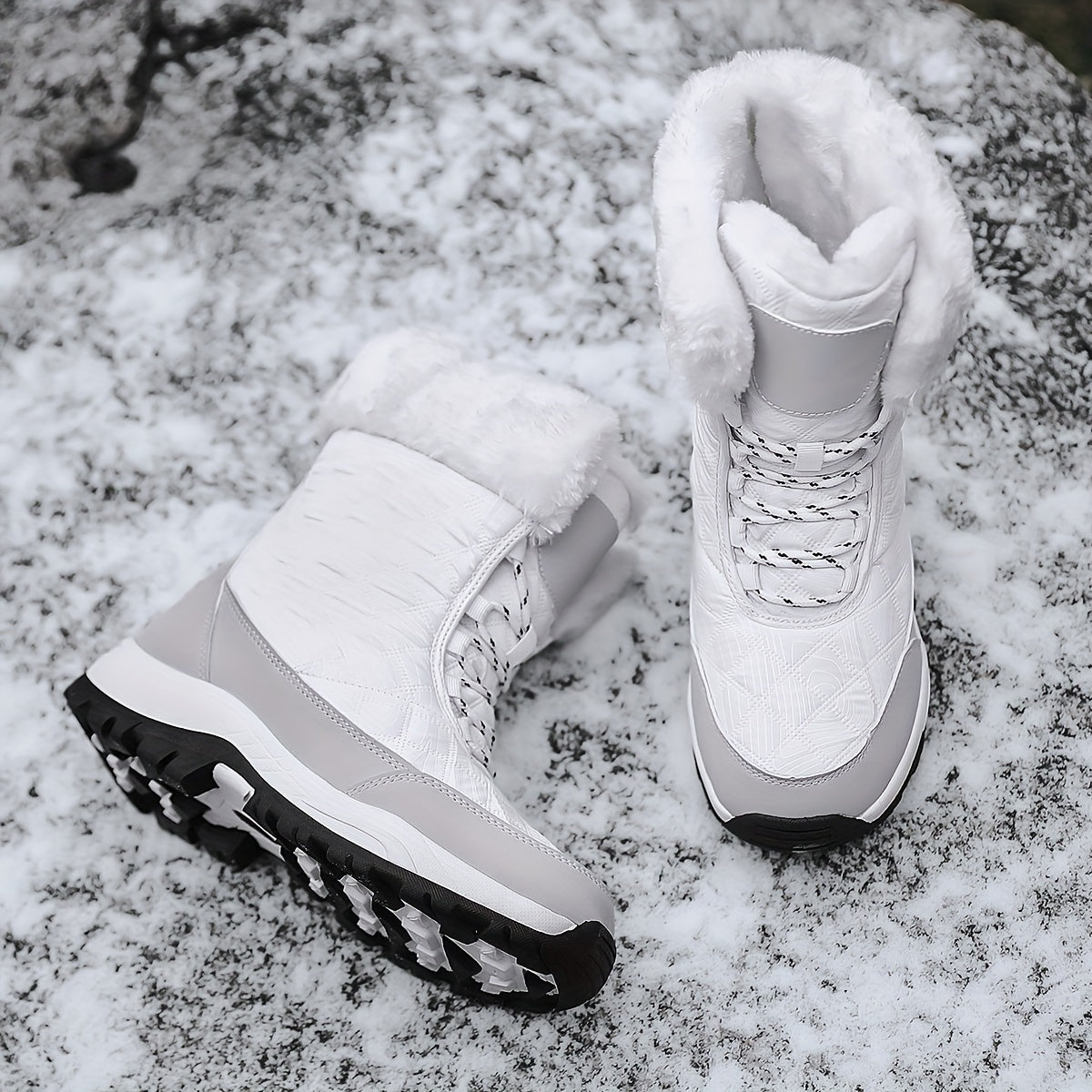 Women's Waterproof Plush Lined Snow Boots