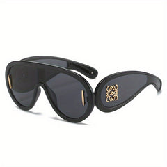 Y2K One-piece Sunglasses Candy Block UV400 Sun Shades