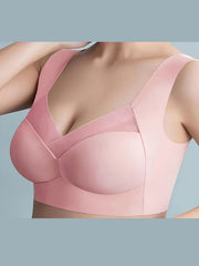 Mesh Wireless Push Up Sports Bra