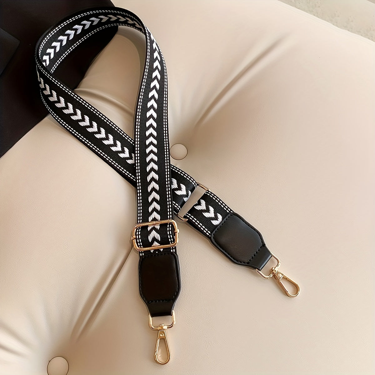 Arrow Pattern Bag Strap Wide Adjustable Replaceable Travel Accessories