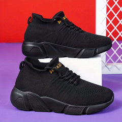 Men's Lace up Sneakers Cushioned Running Shoes