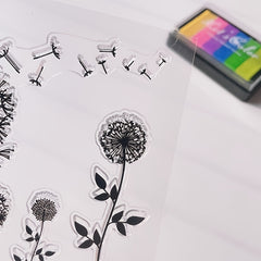 Dandelion DIY Silicone Clear Stamp For Card Making and Scrapbooking