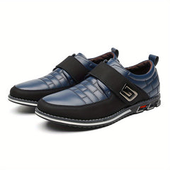 Men's PU Leather Hook And Loop Slip On Shoes Spring Summer