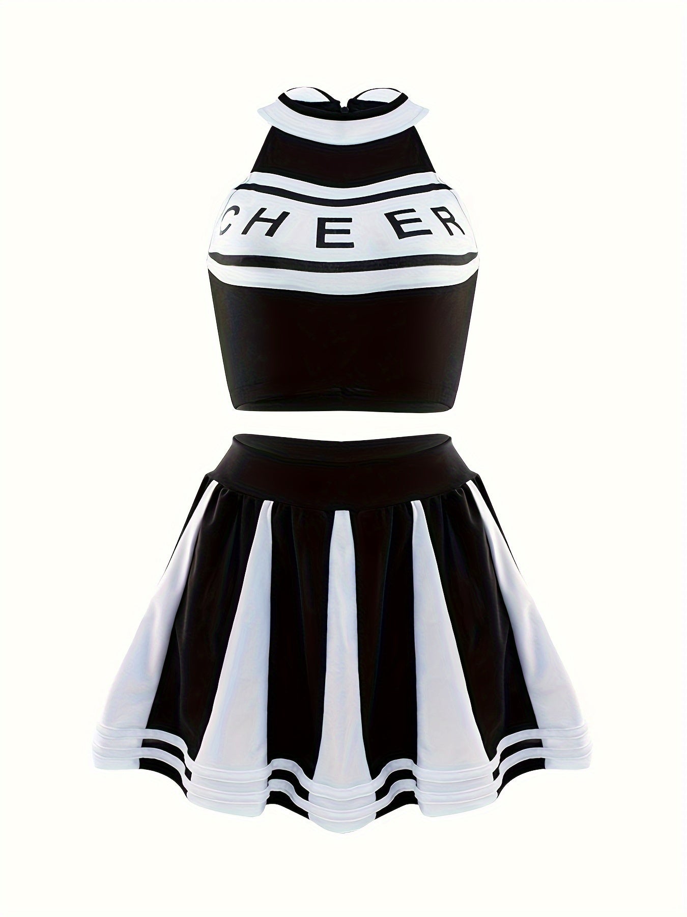 Women's Cosplay Costume Halter Top Mini Skirt