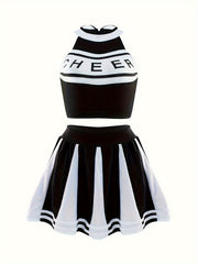 Women's Cosplay Costume Halter Top Mini Skirt
