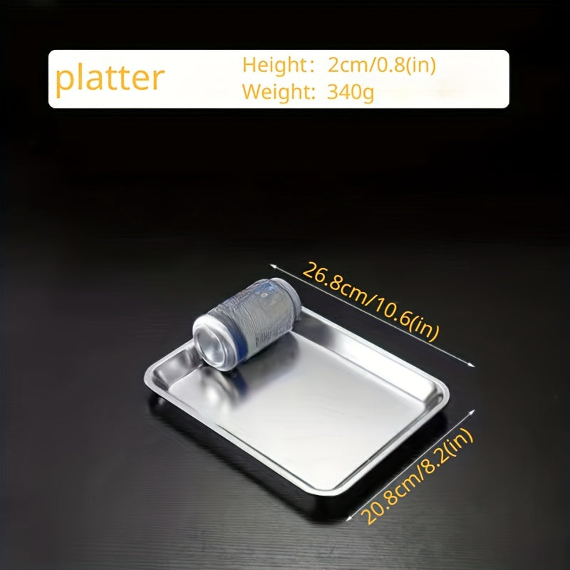 Stainless Steel Serving Tray for Parties and Desserts