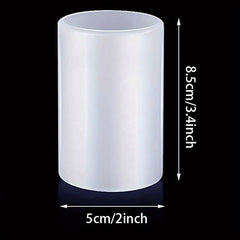 Resin Mold Cylinder Light with Wooden Base Stand