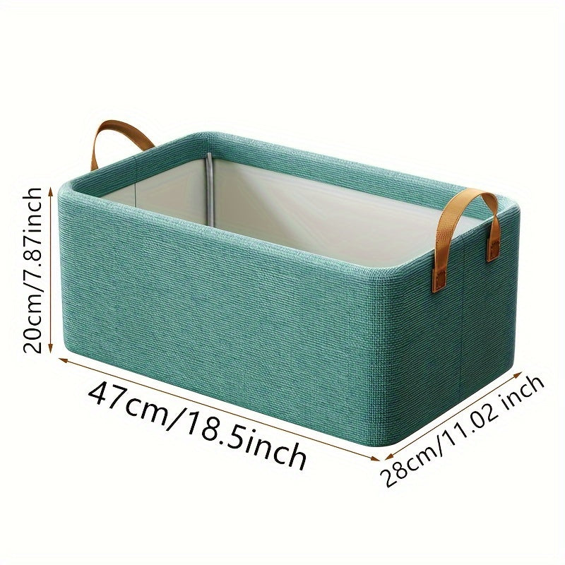 Portable Clothes Storage Drawer Box With Handles & Support Rack