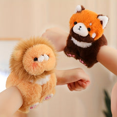 Slap Bracelet Stuffed Animal Raccoon Plush Toy