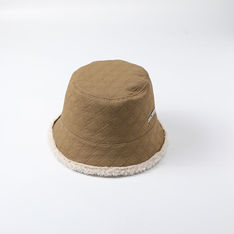 Women Bucket Hat Winter Hat Solid Warm Outdoor Casual Style