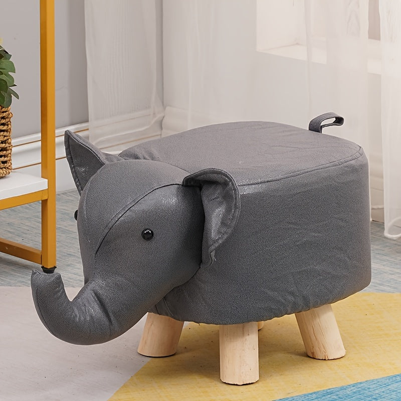 Elephant Shape Small Stool Technology Cloth Shoe Changing Low Stool
