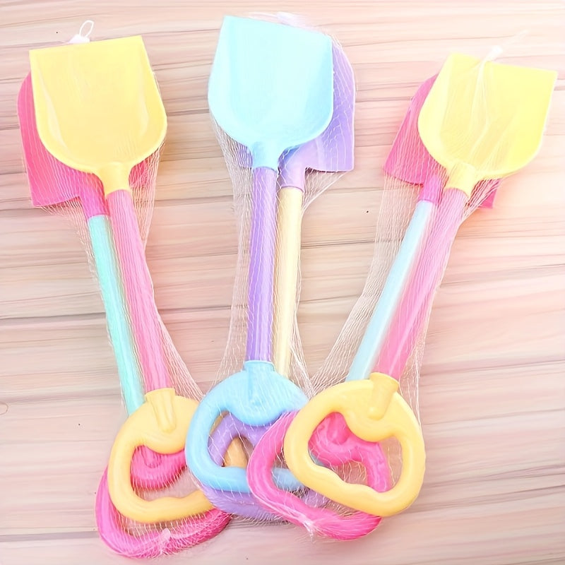 3pcs Beach Sand Shovel Random Patterns Outdoor Sandbox Fun Summer Toy