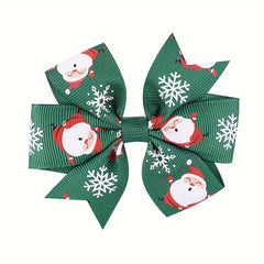 Christmas Elk Snowman Hair Clip