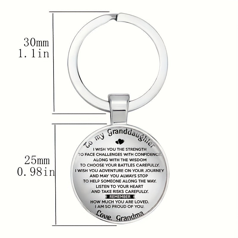 Vintage English Keychain Necklace for Boys