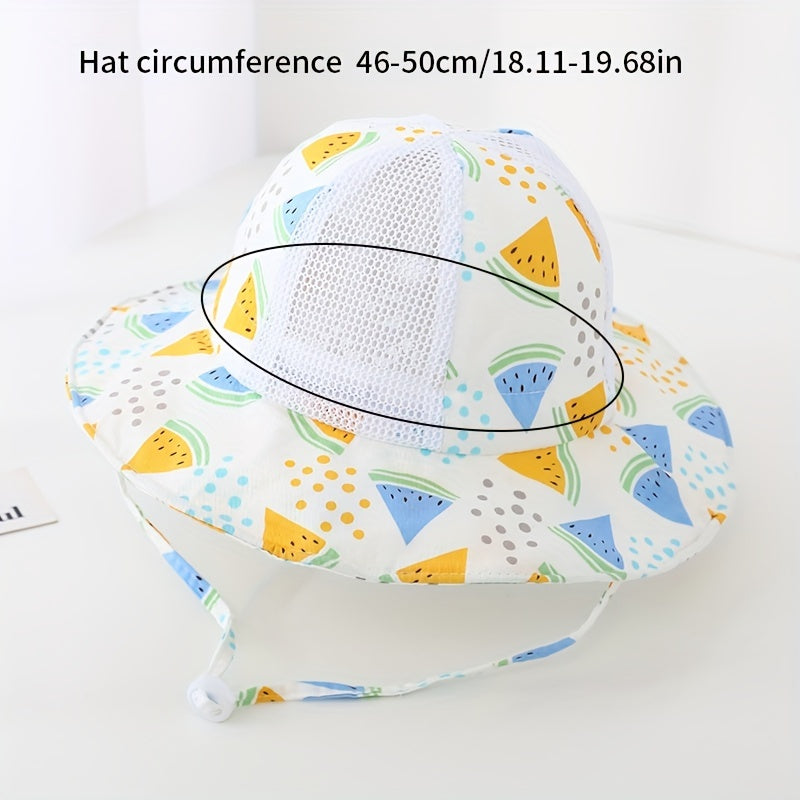 Fruit Print Sunshade Hat Kids Bucket Hat