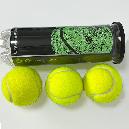 3pc Chemical Fiber Paddle Tennis Ball Standard 6 35cm Training Balls