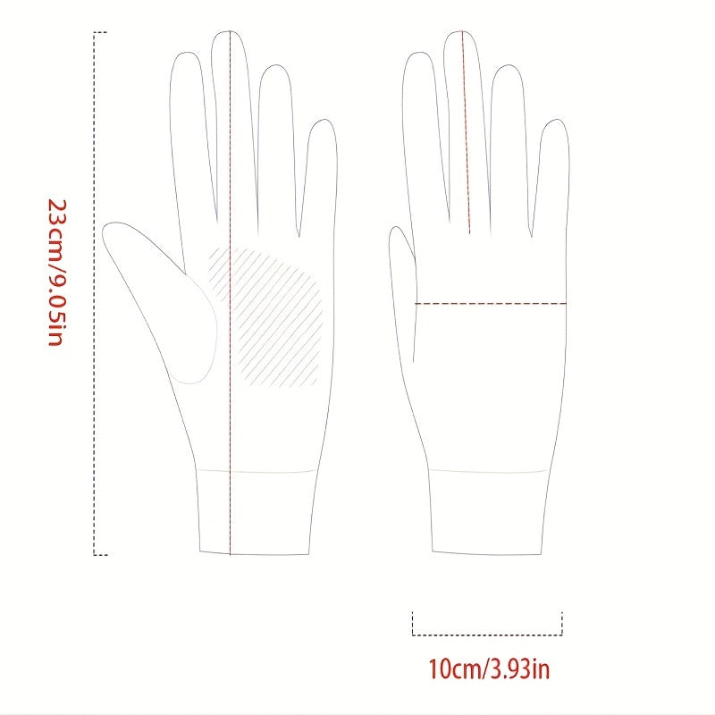 Men's Full Fingered Sunscreen Driving Gloves Anti Slip Breathable