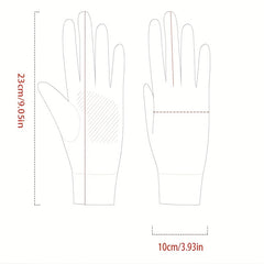 Men's Full Fingered Sunscreen Driving Gloves Anti Slip Breathable