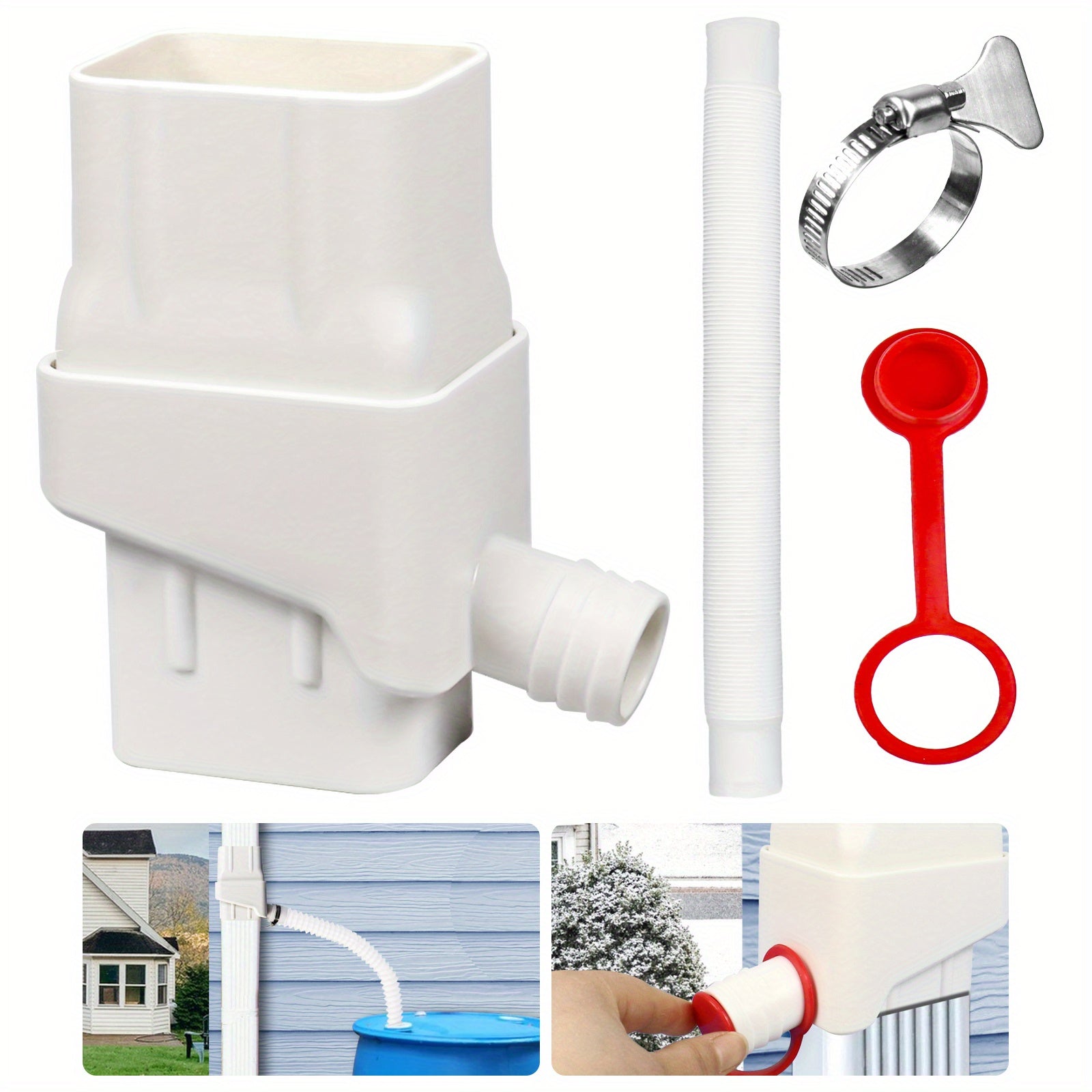 Rainwater Collection Drain Diverter System