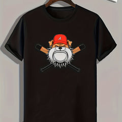 Cartoon Print Men's Graphic T shirt Casual Comfy Tees For Summer